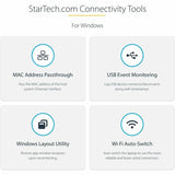StarTech.com USB C Multiport Adapter, 4K 60Hz HDMI HDR10 Video, 3 Port 5Gbps USB 3.2 Hub, 100W PD PassThrough, GbE, Mini Travel Dock