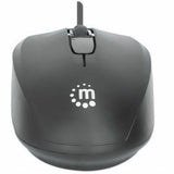 Comfort II USB Wired Mouse, Black, 1000dpi, USB-A, Optical, Ambidextrous, Portable/Compact, Three Button with Scroll Wheel, Three Year Warranty