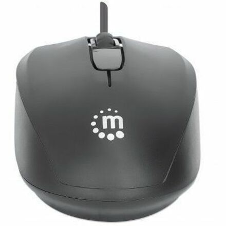 Comfort II USB Wired Mouse, Black, 1000dpi, USB-A, Optical, Ambidextrous, Portable/Compact, Three Button with Scroll Wheel, Three Year Warranty
