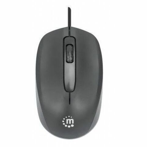 Comfort II USB Wired Mouse, Black, 1000dpi, USB-A, Optical, Ambidextrous, Portable/Compact, Three Button with Scroll Wheel, Three Year Warranty