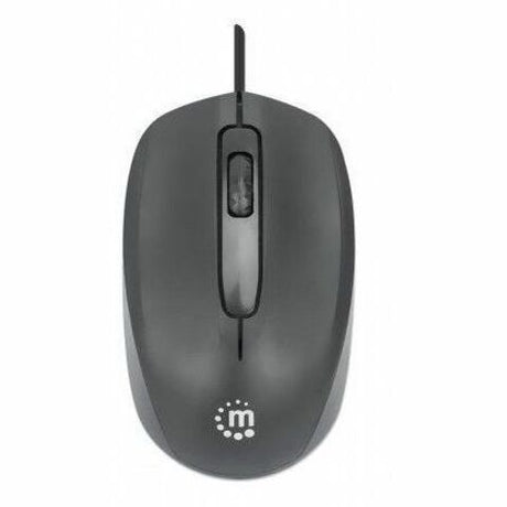 Comfort II USB Wired Mouse, Black, 1000dpi, USB-A, Optical, Ambidextrous, Portable/Compact, Three Button with Scroll Wheel, Three Year Warranty