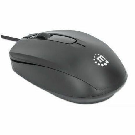 Comfort II USB Wired Mouse, Black, 1000dpi, USB-A, Optical, Ambidextrous, Portable/Compact, Three Button with Scroll Wheel, Three Year Warranty