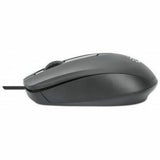 Comfort II USB Wired Mouse, Black, 1000dpi, USB-A, Optical, Ambidextrous, Portable/Compact, Three Button with Scroll Wheel, Three Year Warranty