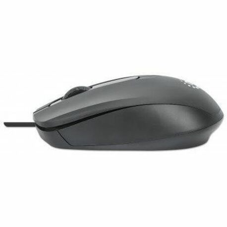 Comfort II USB Wired Mouse, Black, 1000dpi, USB-A, Optical, Ambidextrous, Portable/Compact, Three Button with Scroll Wheel, Three Year Warranty