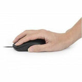 Comfort II USB Wired Mouse, Black, 1000dpi, USB-A, Optical, Ambidextrous, Portable/Compact, Three Button with Scroll Wheel, Three Year Warranty