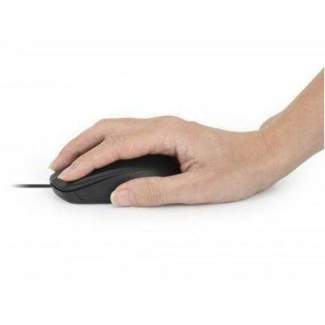 Comfort II USB Wired Mouse, Black, 1000dpi, USB-A, Optical, Ambidextrous, Portable/Compact, Three Button with Scroll Wheel, Three Year Warranty