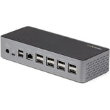 StarTech.com USB-C Dock, 4K 60Hz Quad Monitor DisplayPort & HDMI, Universal USB C Docking Station, 100W Power Delivery, USB Hub 1C/3A, GbE