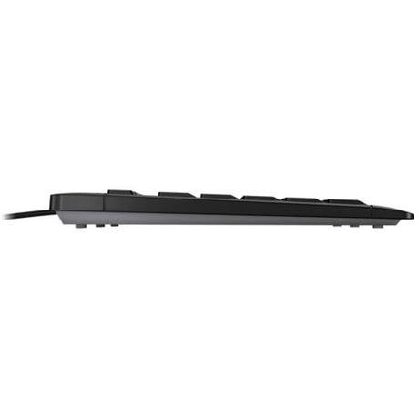 CHERRY STREAM Keyboard - Cable Connectivity - USB Type A Interface - English (UK) - QWERTY Layout - Black