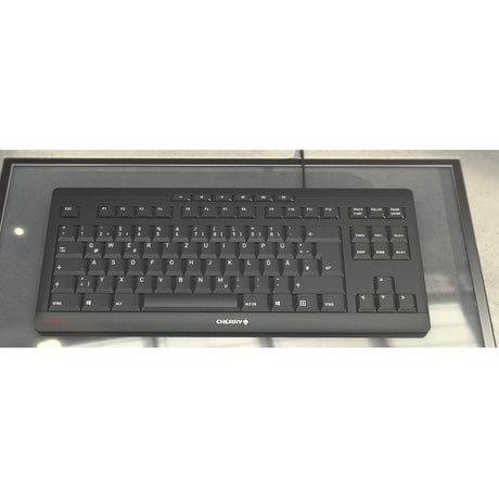 CHERRY STREAM Keyboard - Cable Connectivity - USB Type A Interface - English (UK) - QWERTY Layout - Black