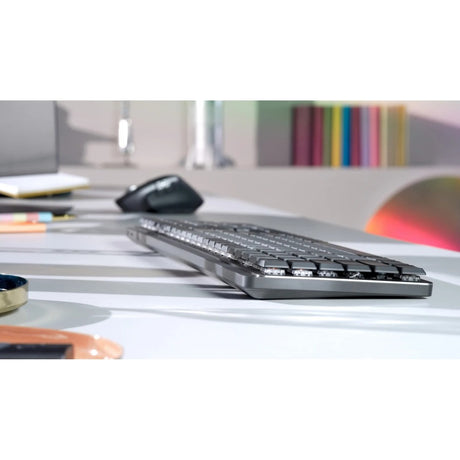 Logitech MX Mechanical Keyboard - Wireless Connectivity - French - AZERTY Layout - Graphite Grey
