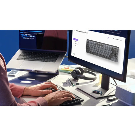 Logitech MX Mechanical Keyboard - Wireless Connectivity - French - AZERTY Layout - Graphite Grey