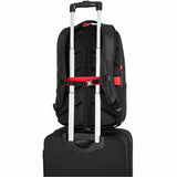 Targus Strike II TBB639GL Carrying Case (Backpack) for 43.2 cm (17") to 45.7 cm (18") Notebook - Black/Red