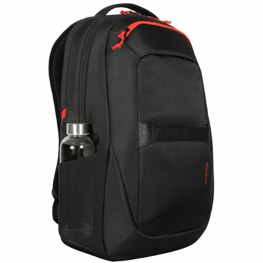 Targus Strike II TBB639GL Carrying Case (Backpack) for 43.2 cm (17") to 45.7 cm (18") Notebook - Black/Red