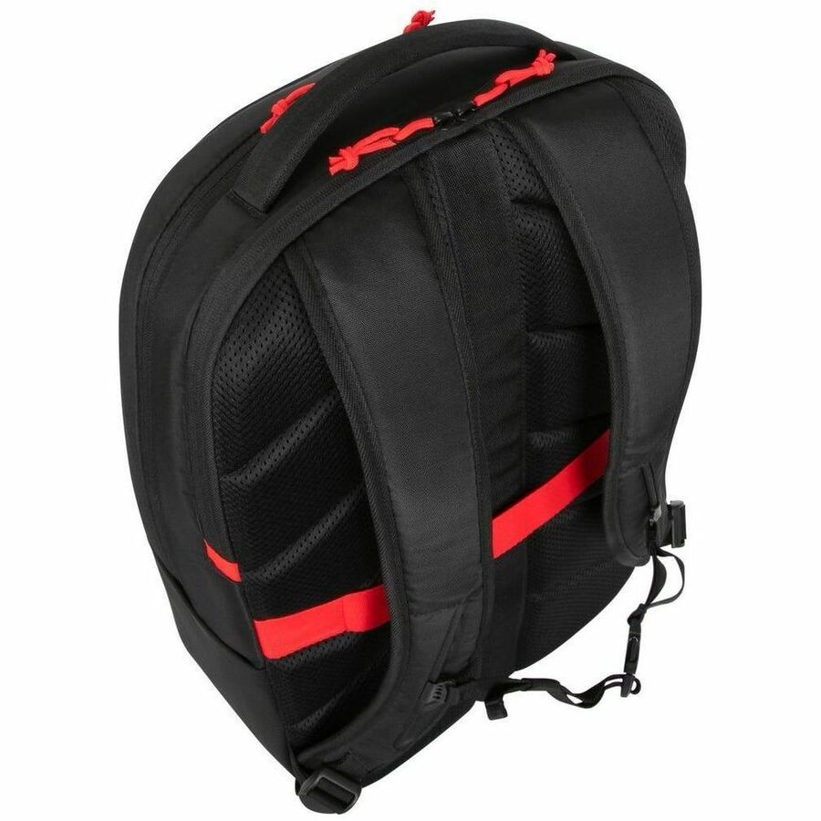 Targus Strike II TBB639GL Carrying Case (Backpack) for 43.2 cm (17") to 45.7 cm (18") Notebook - Black/Red