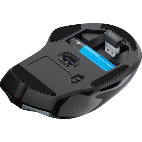 Trust Nito Mouse - Radio Frequency - USB 2.0 - 6 Button(s) - Black
