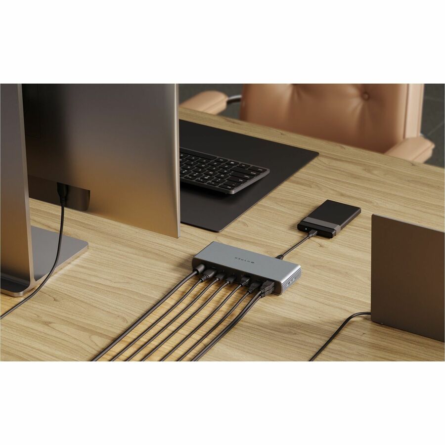 Targus HyperDrive HDTB4D-EU Thunderbolt 4 Docking Station for Monitor, Desktop PC, Tablet, Notebook - Charging Capability - Memory Card Reader - SD - Grey