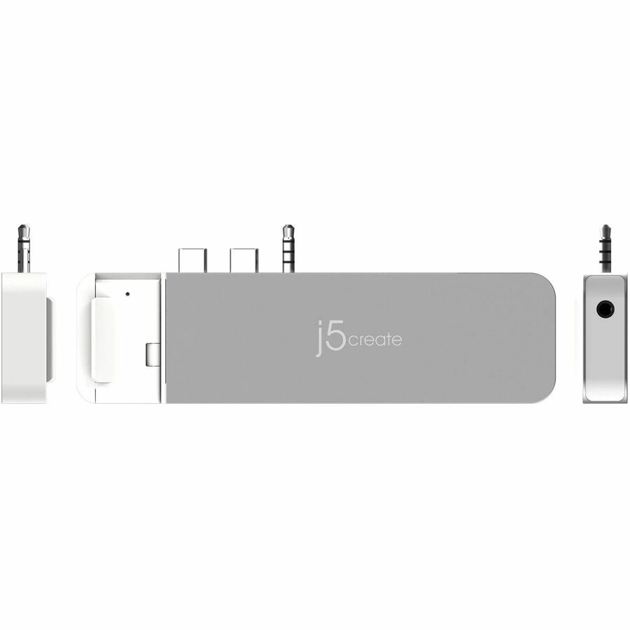 j5create JCD395-N USB4 Docking Station for Keyboard, Notebook, Speaker, Monitor, Flash Drive - Charging Capability - Space Gray