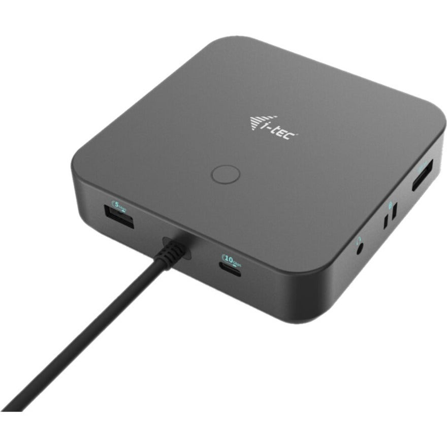 i-tec USB 3.2 Gen 1 (3.1 Gen 1) Type-C Docking Station for Notebook, Smartphone, Monitor, Tablet - 100 W - Black