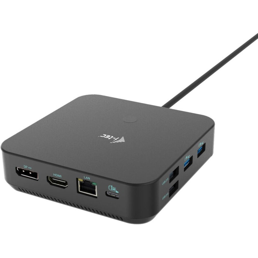 i-tec USB 3.2 Gen 1 (3.1 Gen 1) Type-C Docking Station for Notebook, Smartphone, Monitor, Tablet - 100 W - Black