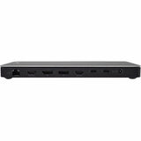 V7 DOCKTB4PT Thunderbolt 4 Docking Station - Charging Capability - Memory Card Reader - SD - 150 W - Black, Silver