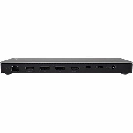 V7 DOCKTB4PT Thunderbolt 4 Docking Station - Charging Capability - Memory Card Reader - SD - 150 W - Black, Silver