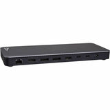 V7 DOCKTB4PT Thunderbolt 4 Docking Station - Charging Capability - Memory Card Reader - SD - 150 W - Black, Silver