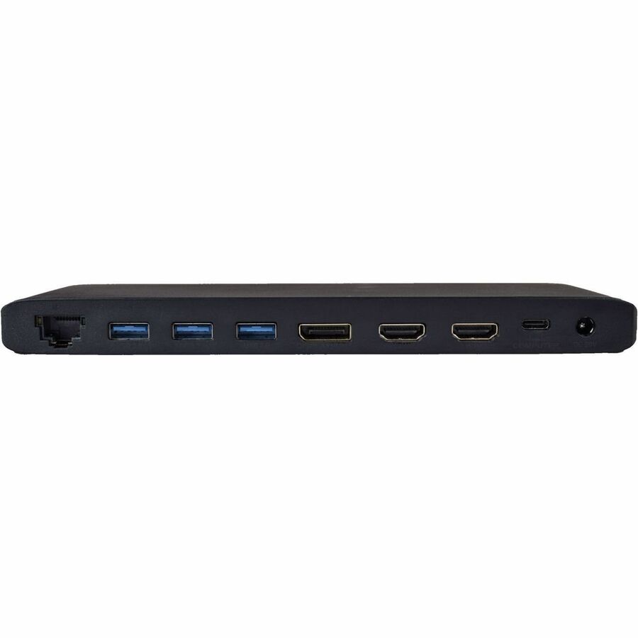 V7 DOCKUCPT3D USB Type C Docking Station - Memory Card Reader - SD - 130 W - Black