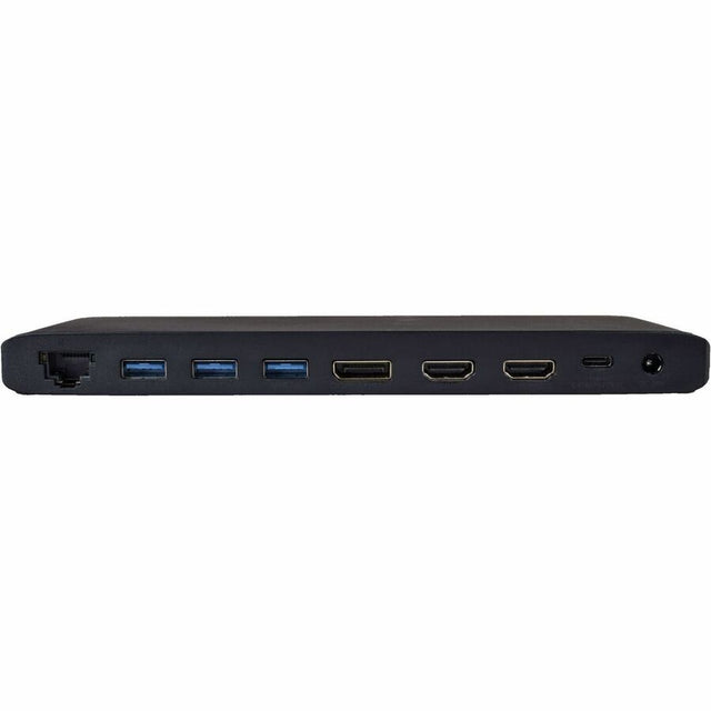 V7 DOCKUCPT3D USB Type C Docking Station - Memory Card Reader - SD - 130 W - Black