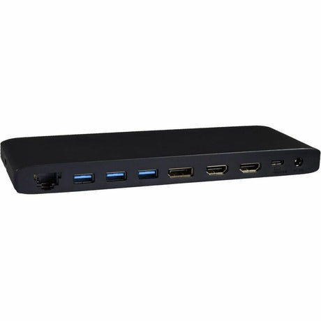 V7 DOCKUCPT3D USB Type C Docking Station - Memory Card Reader - SD - 130 W - Black