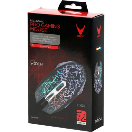VARR OMEGA Gaming Mouse - USB - Optical - 6 Button(s) - Black