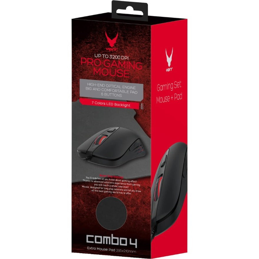 VARR OMEGA Gaming Mouse - USB - Optical - 6 Button(s) - Black