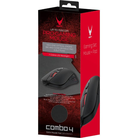 VARR OMEGA Gaming Mouse - USB - Optical - 6 Button(s) - Black