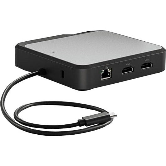 Alogic CH2 USB Type C Docking Station for Scanner - Memory Card Reader - SD - 100 W - Space Gray - TAA Compliant