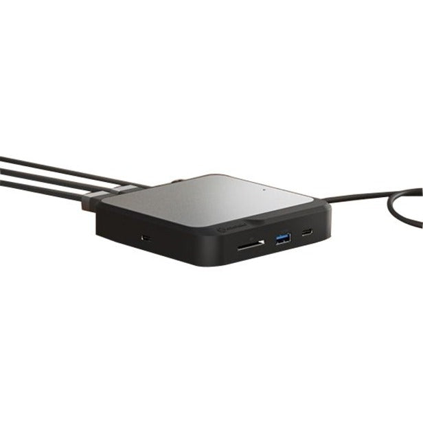 Alogic CH2 USB Type C Docking Station for Scanner - Memory Card Reader - SD - 100 W - Space Gray - TAA Compliant