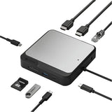 Alogic CH2 USB Type C Docking Station for Scanner - Memory Card Reader - SD - 100 W - Space Gray - TAA Compliant