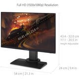 ViewSonic Elite XG2431 24" Class Full HD LED Monitor - 16:9 - Black