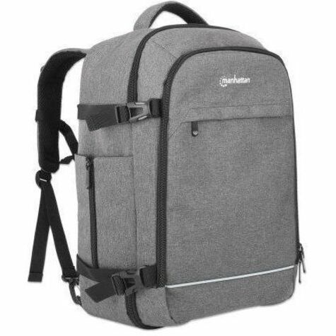 Manhattan Rome Carrying Case (Backpack) for 27.9 cm (11") to 43.9 cm (17.3") Notebook - Light Grey