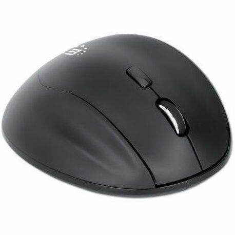 Ergonomic Wireless Mouse, Right Handed, Adjustable 800/1200/1600dpi, 2.4Ghz (up to 10m), Six Button with Scroll Wheel, Combo USB=A and USB-C receiver, Black, AA battery (included), Three Year Warranty