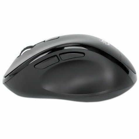 Ergonomic Wireless Mouse, Right Handed, Adjustable 800/1200/1600dpi, 2.4Ghz (up to 10m), Six Button with Scroll Wheel, Combo USB=A and USB-C receiver, Black, AA battery (included), Three Year Warranty