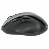 Ergonomic Wireless Mouse, Right Handed, Adjustable 800/1200/1600dpi, 2.4Ghz (up to 10m), Six Button with Scroll Wheel, Combo USB=A and USB-C receiver, Black, AA battery (included), Three Year Warranty