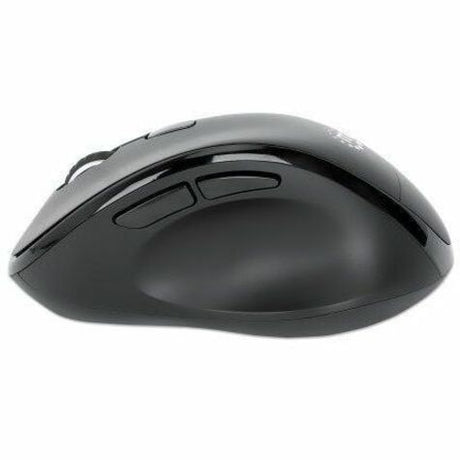Ergonomic Wireless Mouse, Right Handed, Adjustable 800/1200/1600dpi, 2.4Ghz (up to 10m), Six Button with Scroll Wheel, Combo USB=A and USB-C receiver, Black, AA battery (included), Three Year Warranty
