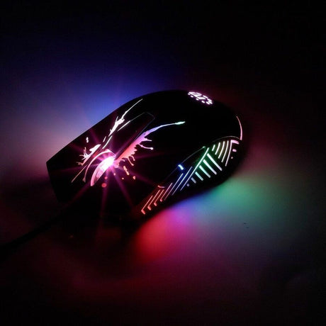 Manhattan Full-size Rugged Gaming Mouse - USB Type A - Optical - 7 Button(s) - Black - 1
