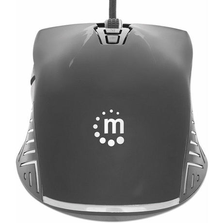 Manhattan Full-size Rugged Gaming Mouse - USB Type A - Optical - 7 Button(s) - Black - 1