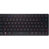 CHERRY KW 9200 MINI Keyboard - Wired/Wireless Connectivity - USB Type C Interface - English (UK) - Black