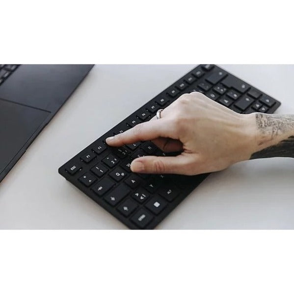 CHERRY KW 9200 MINI Keyboard - Wired/Wireless Connectivity - USB Type C Interface - English (UK) - Black