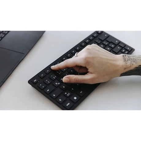 CHERRY KW 9200 MINI Keyboard - Wired/Wireless Connectivity - USB Type C Interface - English (UK) - Black