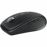 Logitech MX Anywhere 3S Mouse - Bluetooth - USB Type C - Darkfield - 6 Button(s) - Graphite Grey
