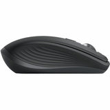 Logitech MX Anywhere 3S Mouse - Bluetooth - USB Type C - Darkfield - 6 Button(s) - Graphite Grey