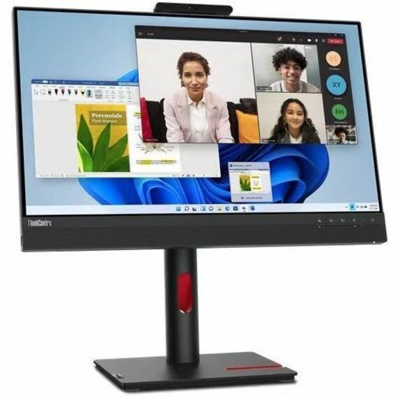 Lenovo ThinkCentre TIO 24 Gen 5 24" Class Webcam Full HD LED Monitor - 16:9 - Raven Black