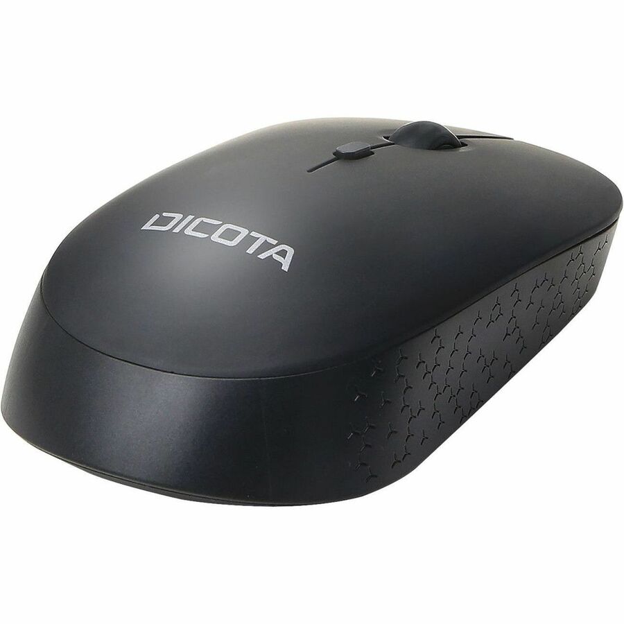 Dicota SILENT V2 Mouse - Radio Frequency - USB - Optical - 3 Button(s) - Black
